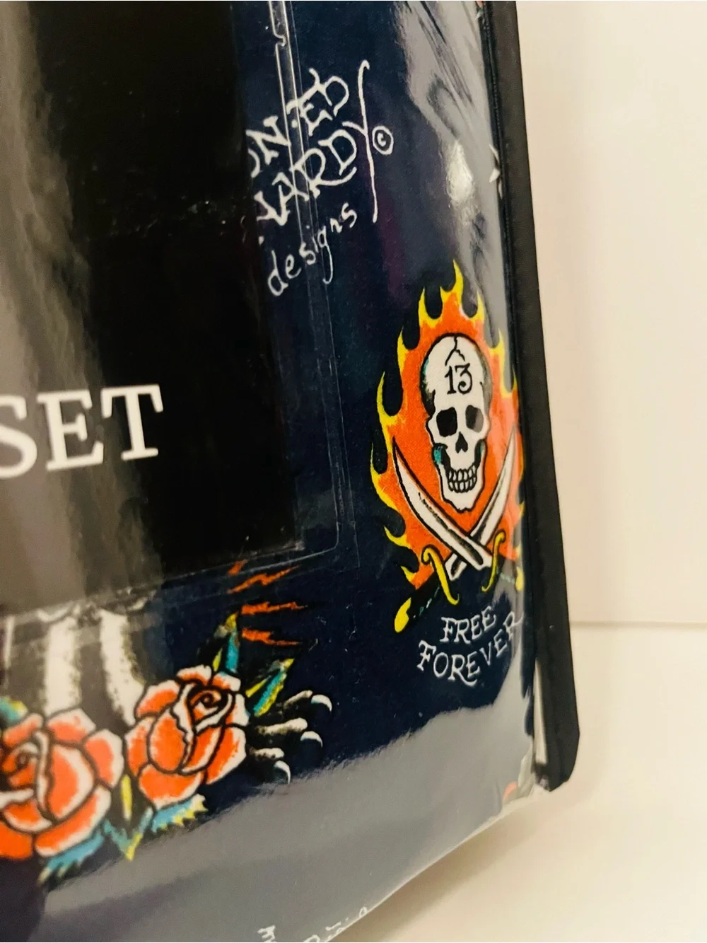 Ed Hardy & Stay Spooky Lot of 2 Queen Sheet Sets Halloween Ghost Eagle Geisha